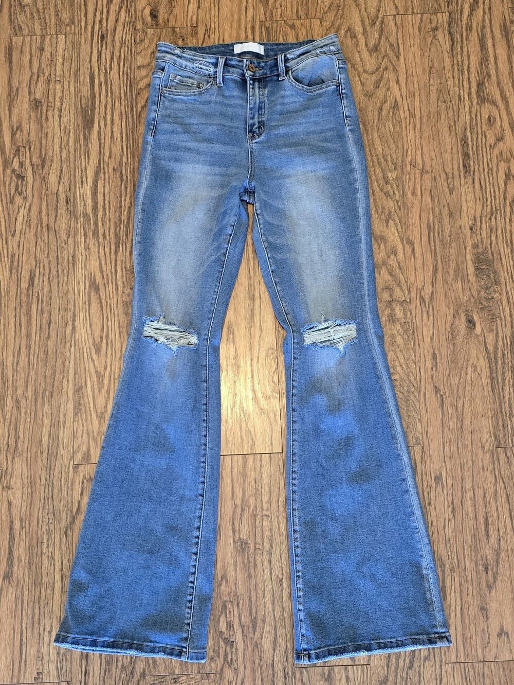 Vervet High-Rise Flare EUC - Women's Size 28 - Distressed Knees